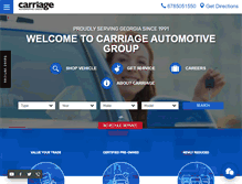 Tablet Screenshot of choosecarriage.com